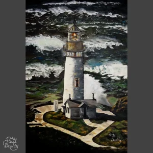 Crashing Seas at Cape Foulweather - Patti Boehly Oil Painting