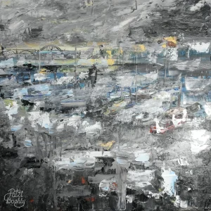 Safe Harbor-Yaquina Dusk - Patti Boehly Oil Painting
