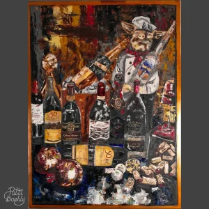 Special Selection Snout (Painted on Copper) - Patti Boehly Oil Painting