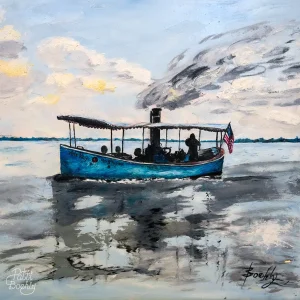 Whispers of the Paddlewheel - Patti Boehly Oil Painting